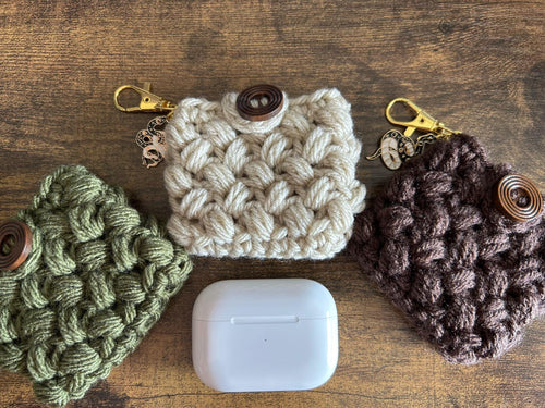 Crochet Bean Cosy Headphone Case Pattern | AirPods Case | Earbuds Holder | PDF Pattern