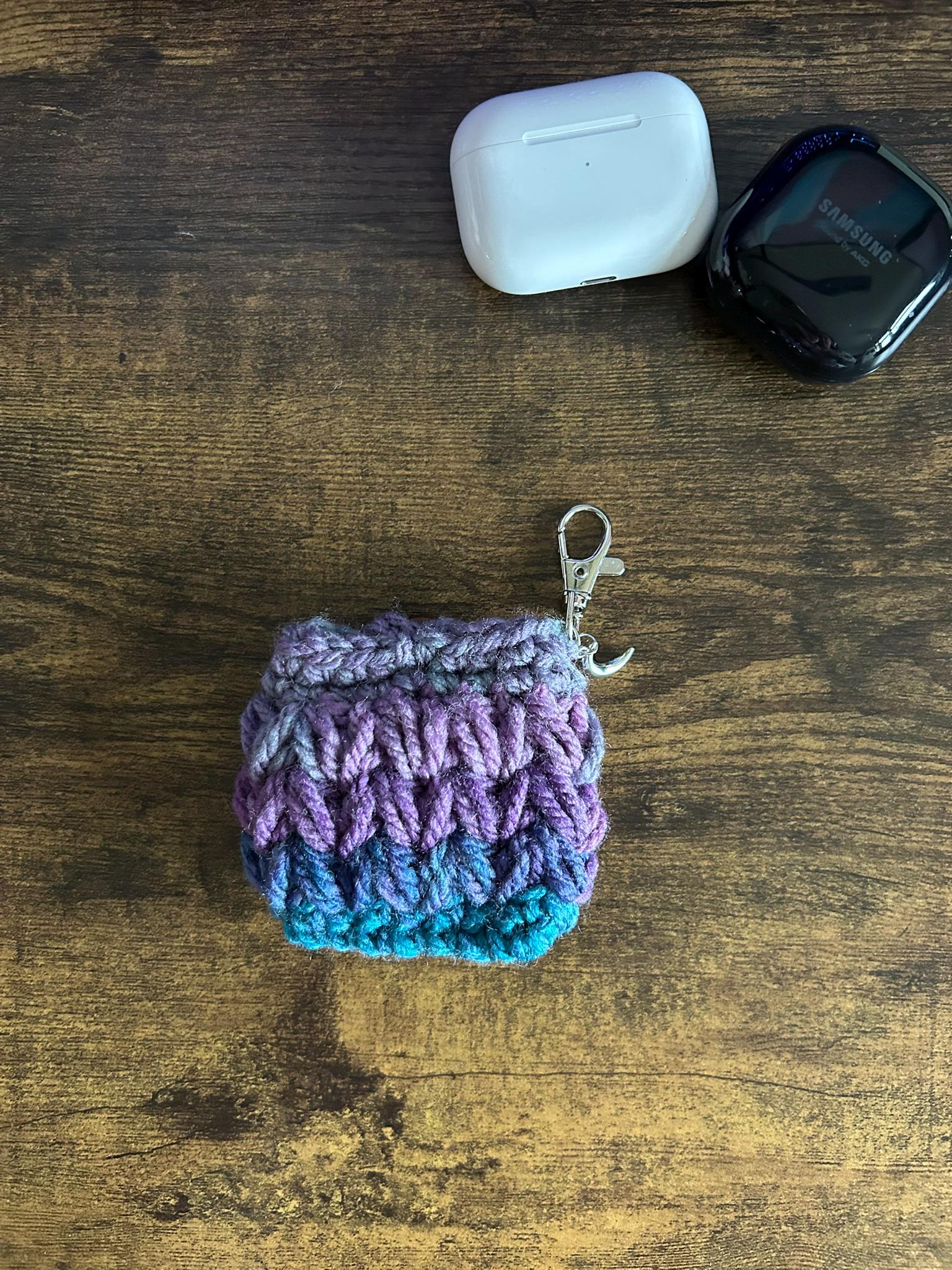 Crochet Earphones, Ear buds Sleeve Case