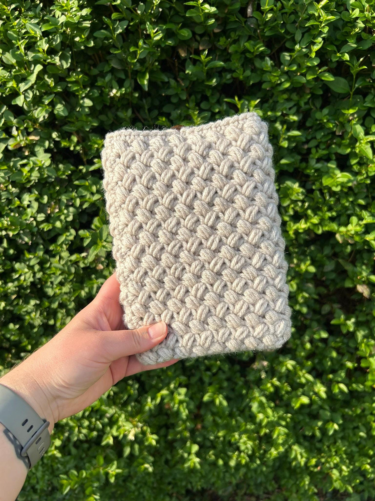 Crochet Bean Cosy Kindle Sleeve, E-reader Cover Case