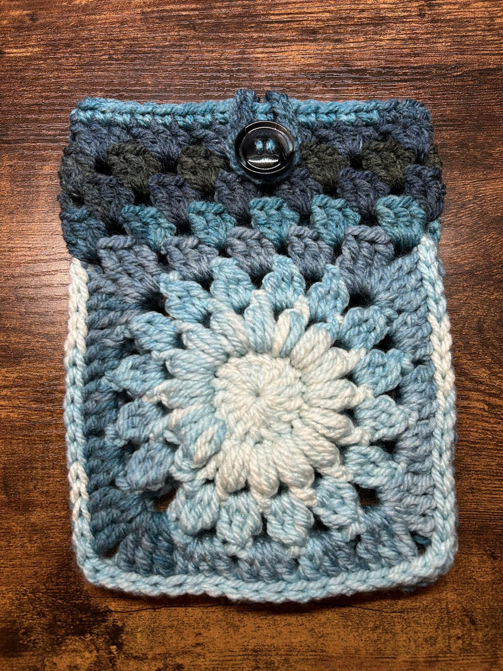Crochet Flower Kindle Sleeve, E-reader Sleeve Case