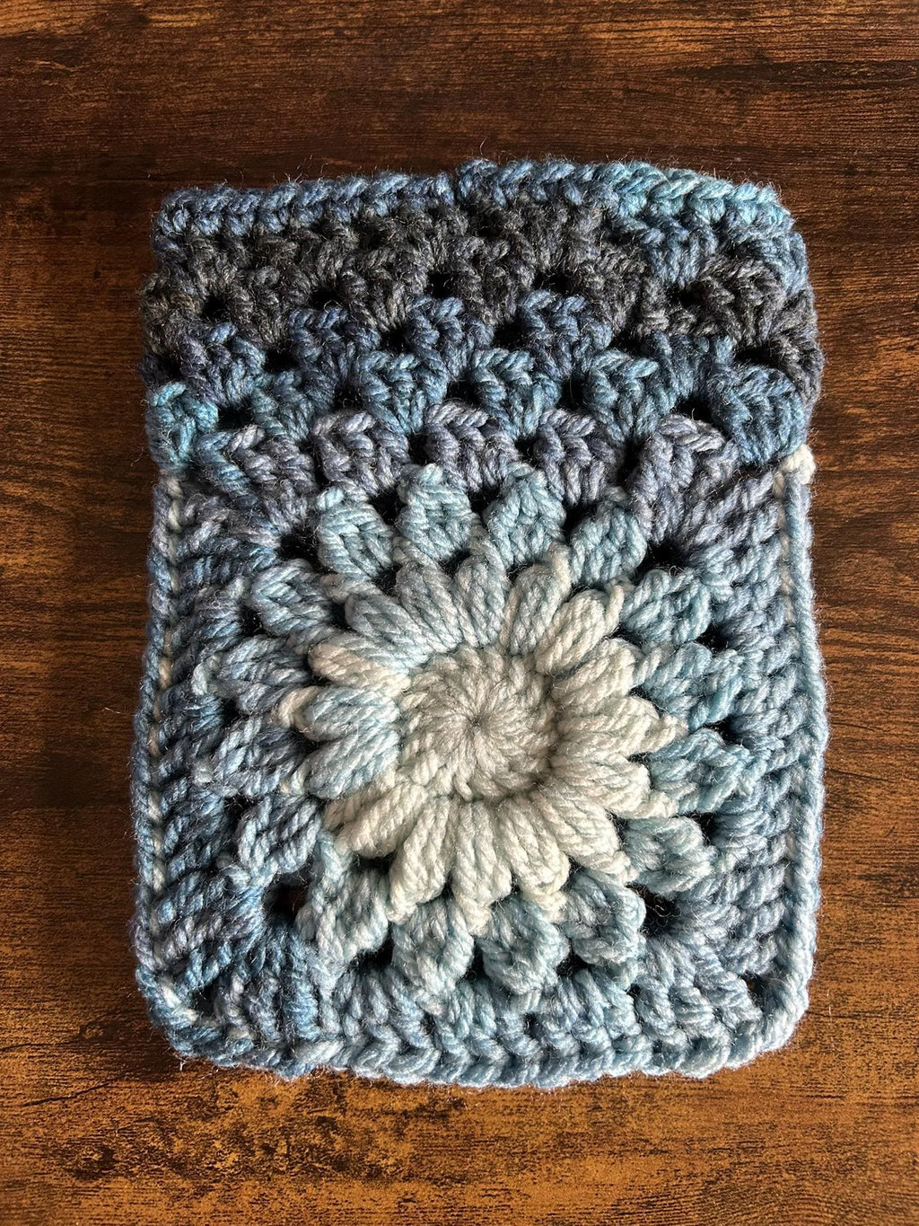 Crochet Flower Kindle Sleeve, E-reader Sleeve Case