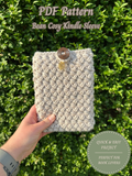 Crochet Bean Cosy Kindle Sleeve Pattern | Chunky Yarn E-Reader Protector | PDF Download