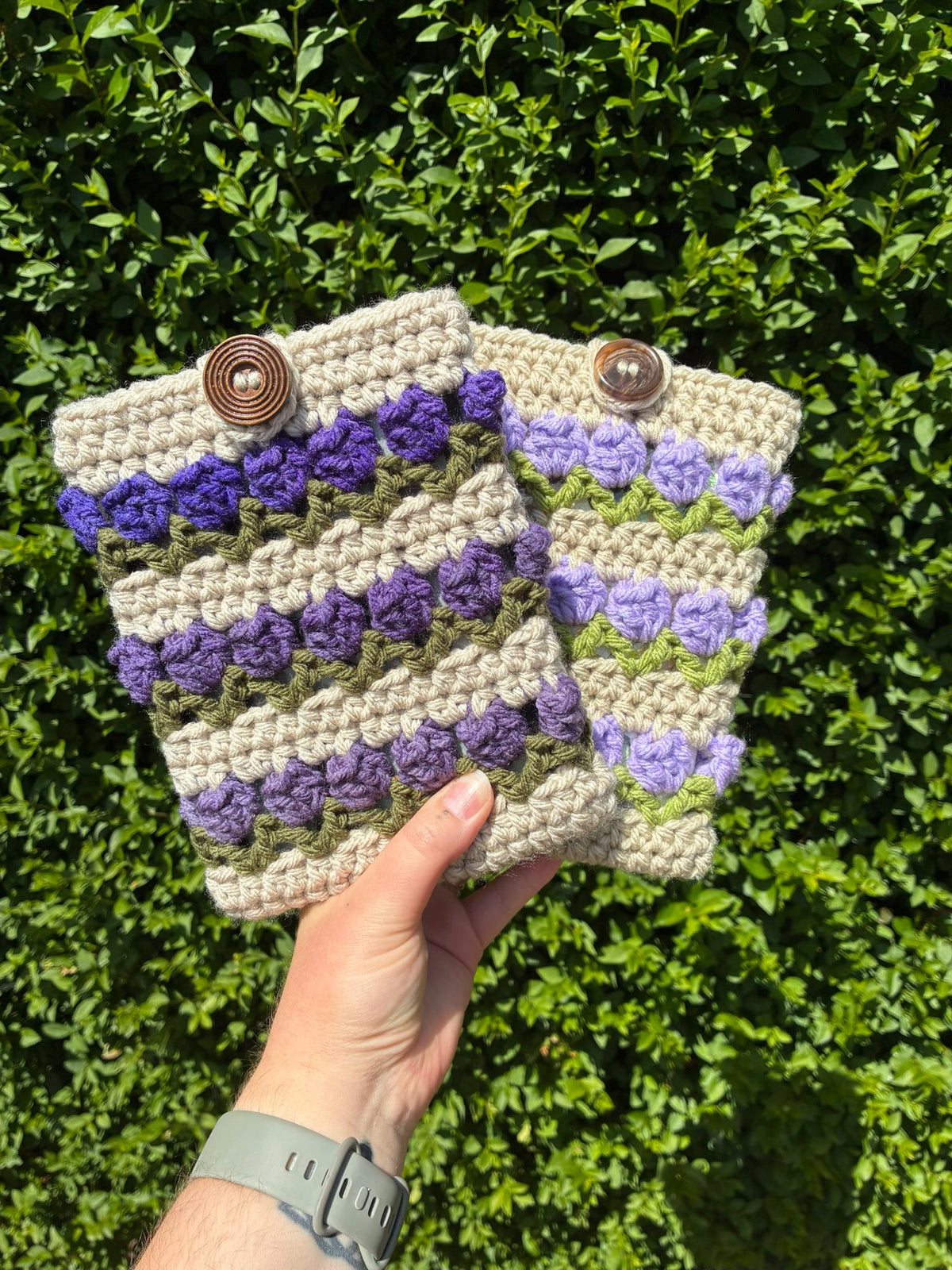 Crochet Field of Tulips Kindle Sleeve