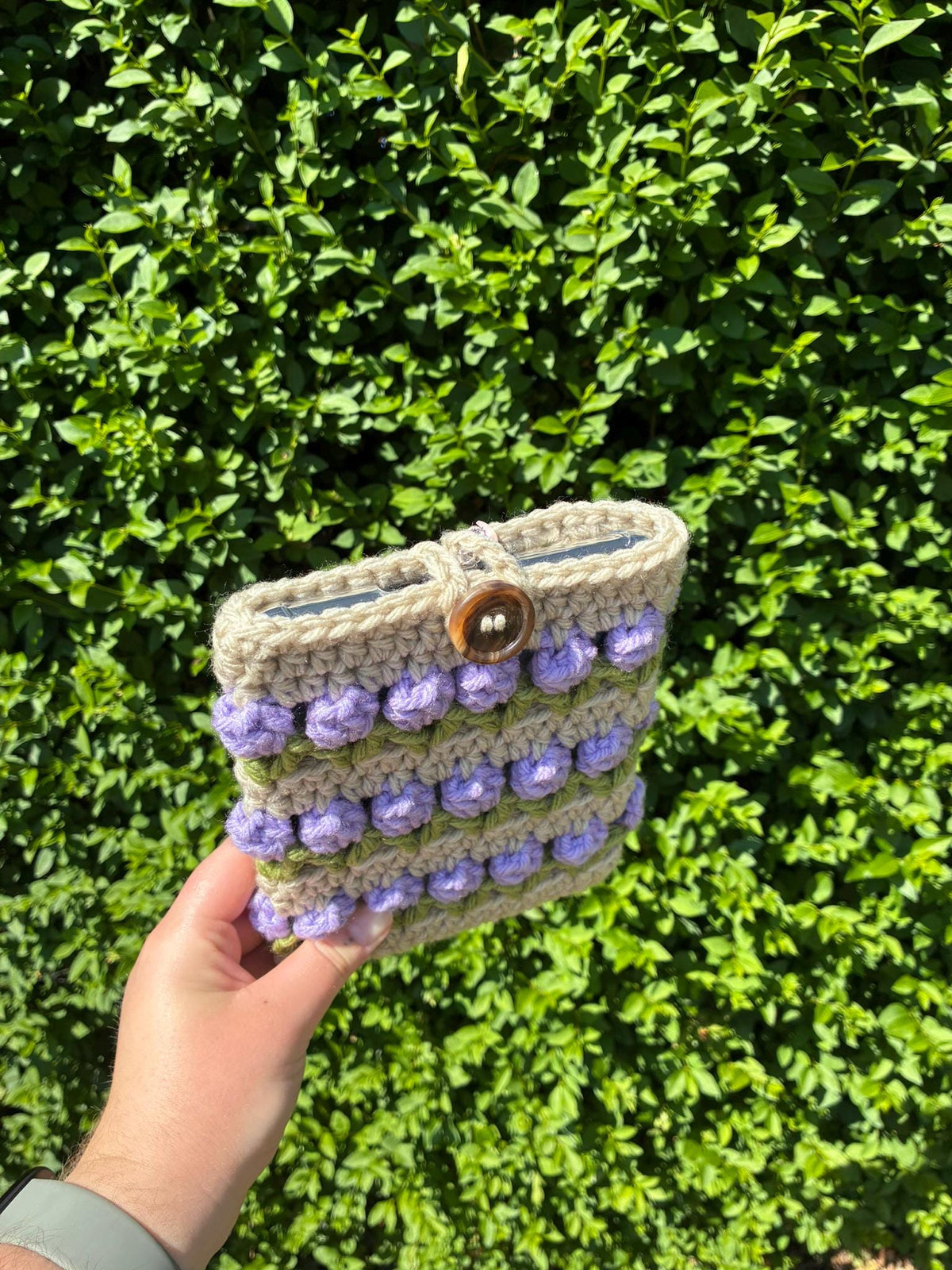 Crochet Field of Tulips Kindle Sleeve