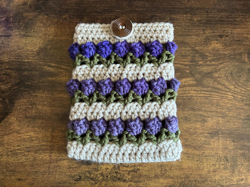 Crochet Field of Tulips Kindle Sleeve