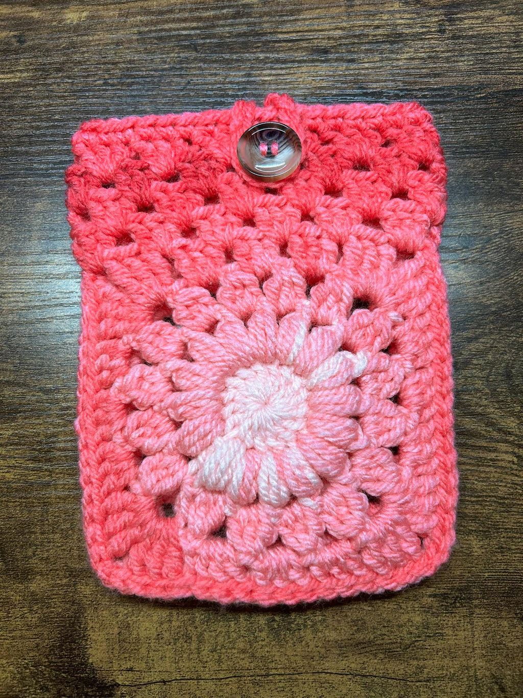 Crochet Flower Kindle Sleeve, E-reader Sleeve Case