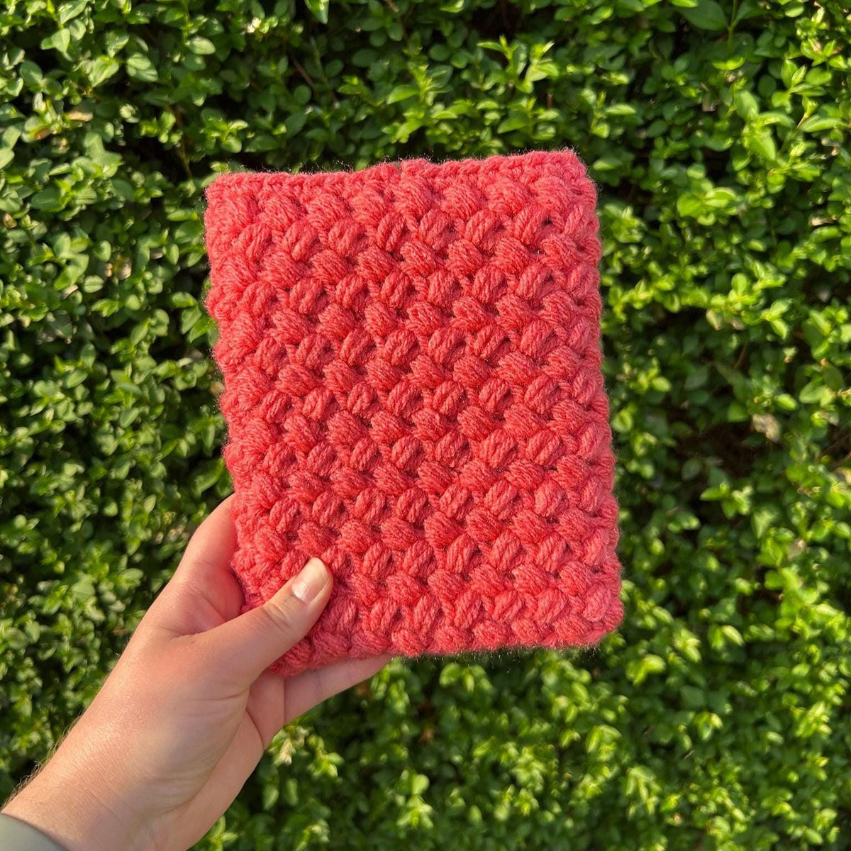 Crochet Bean Cosy Kindle Sleeve, E-reader Cover Case